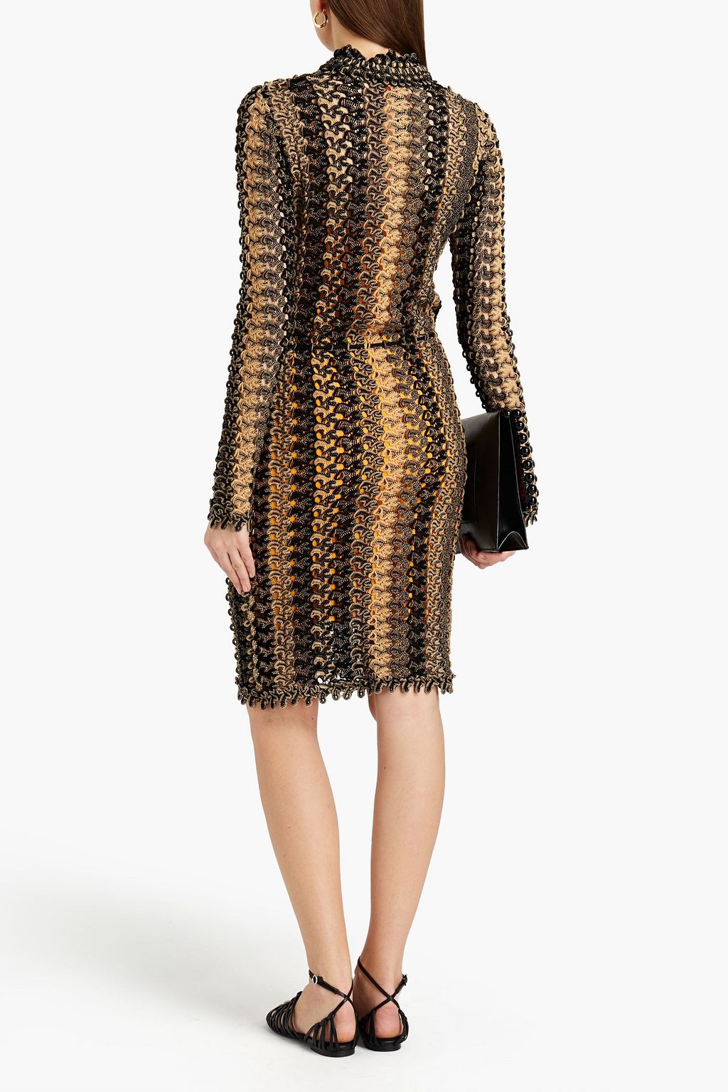 MISSONI Belted crochet-knit dress