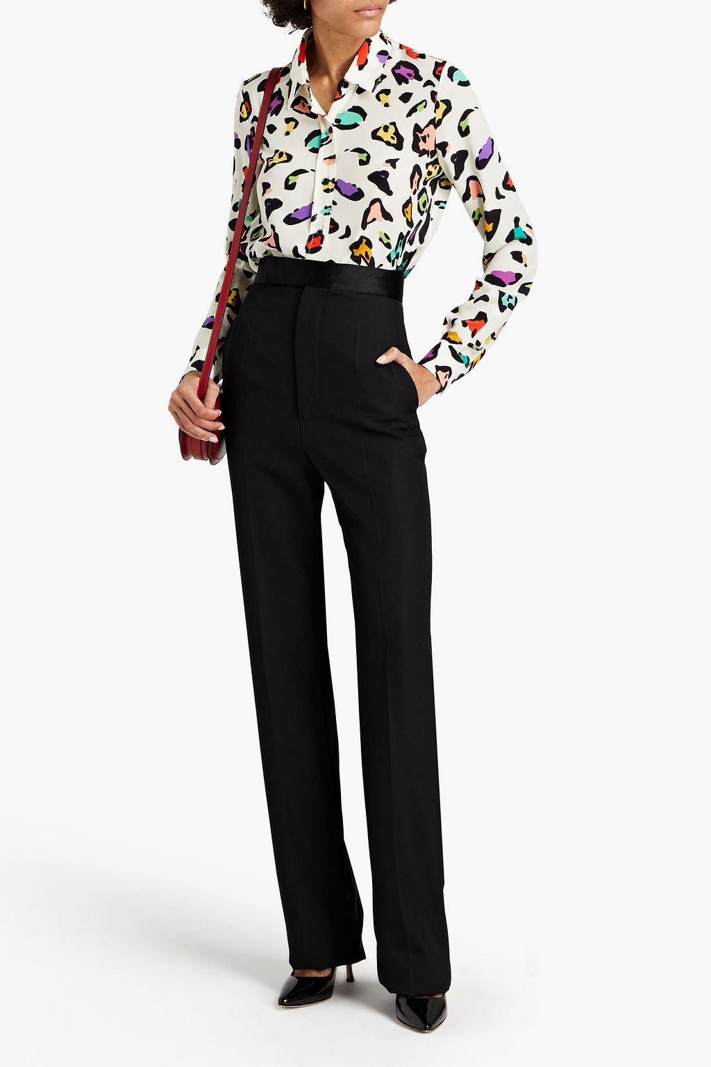 MISSONI Printed silk crepe de chine shirt