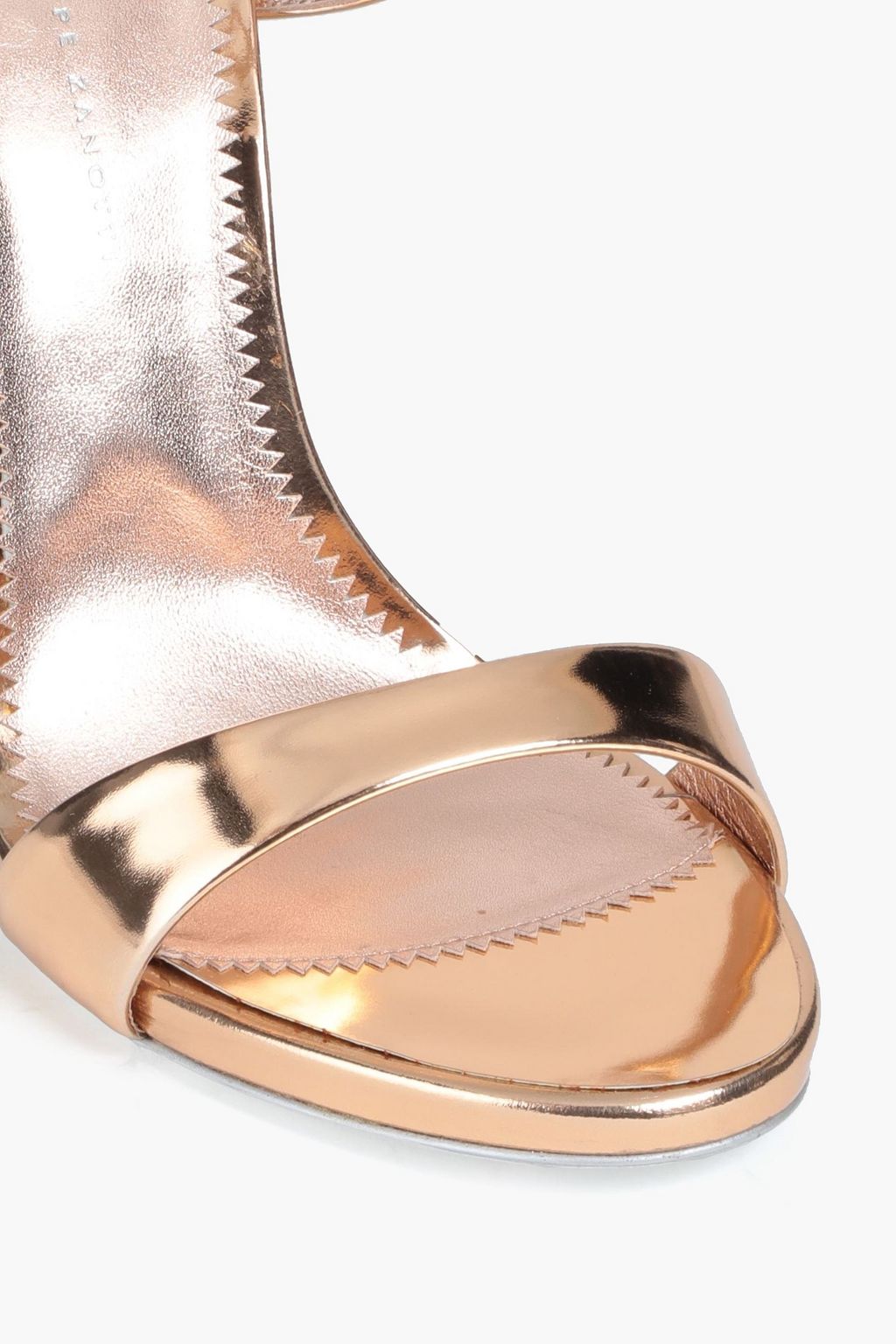 GIUSEPPE ZANOTTI Mirrored-leather sandals