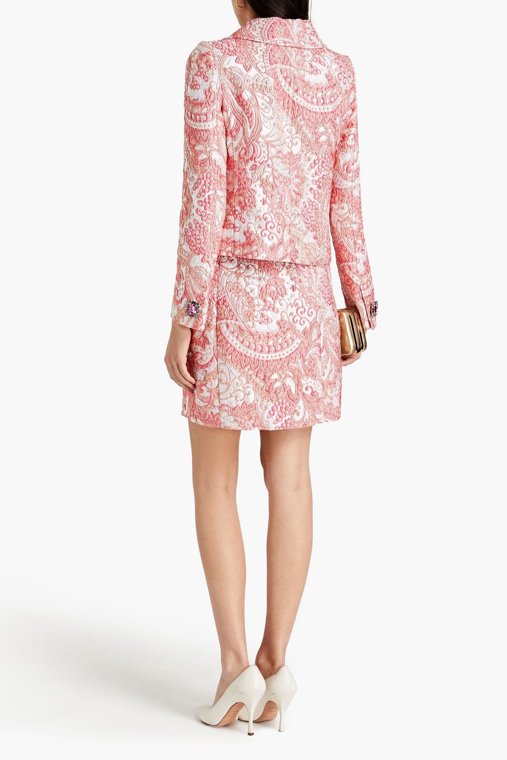 DOLCE&GABBANA Metallic brocade mini skirt