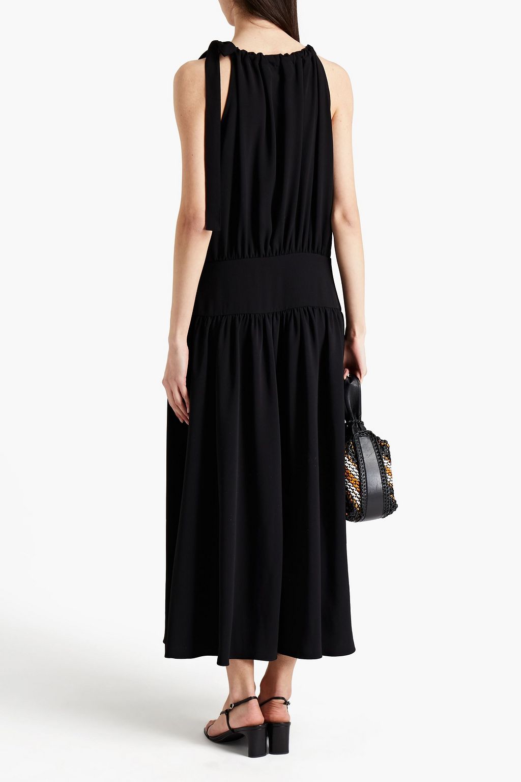 ZIMMERMANN Gathered twill midi dress