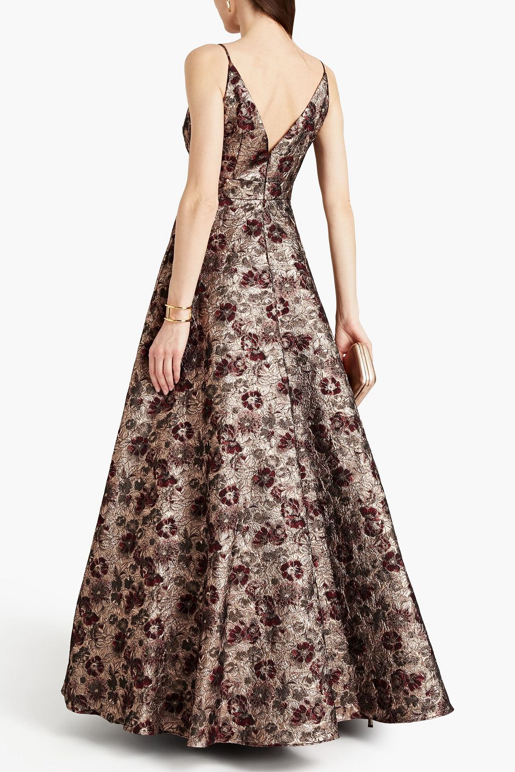 ML MONIQUE LHUILLIER Brocade gown