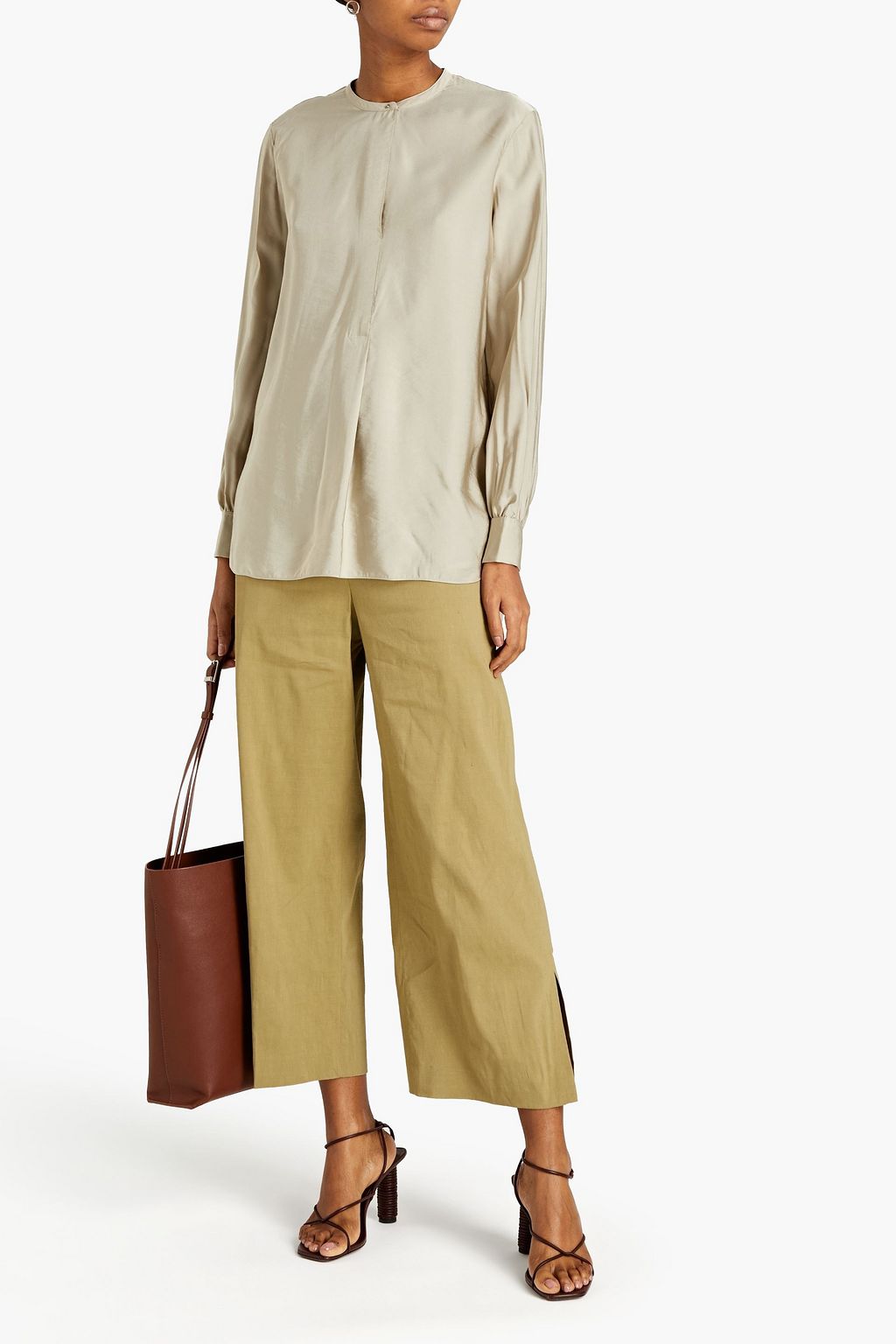 THEORY Twill blouse