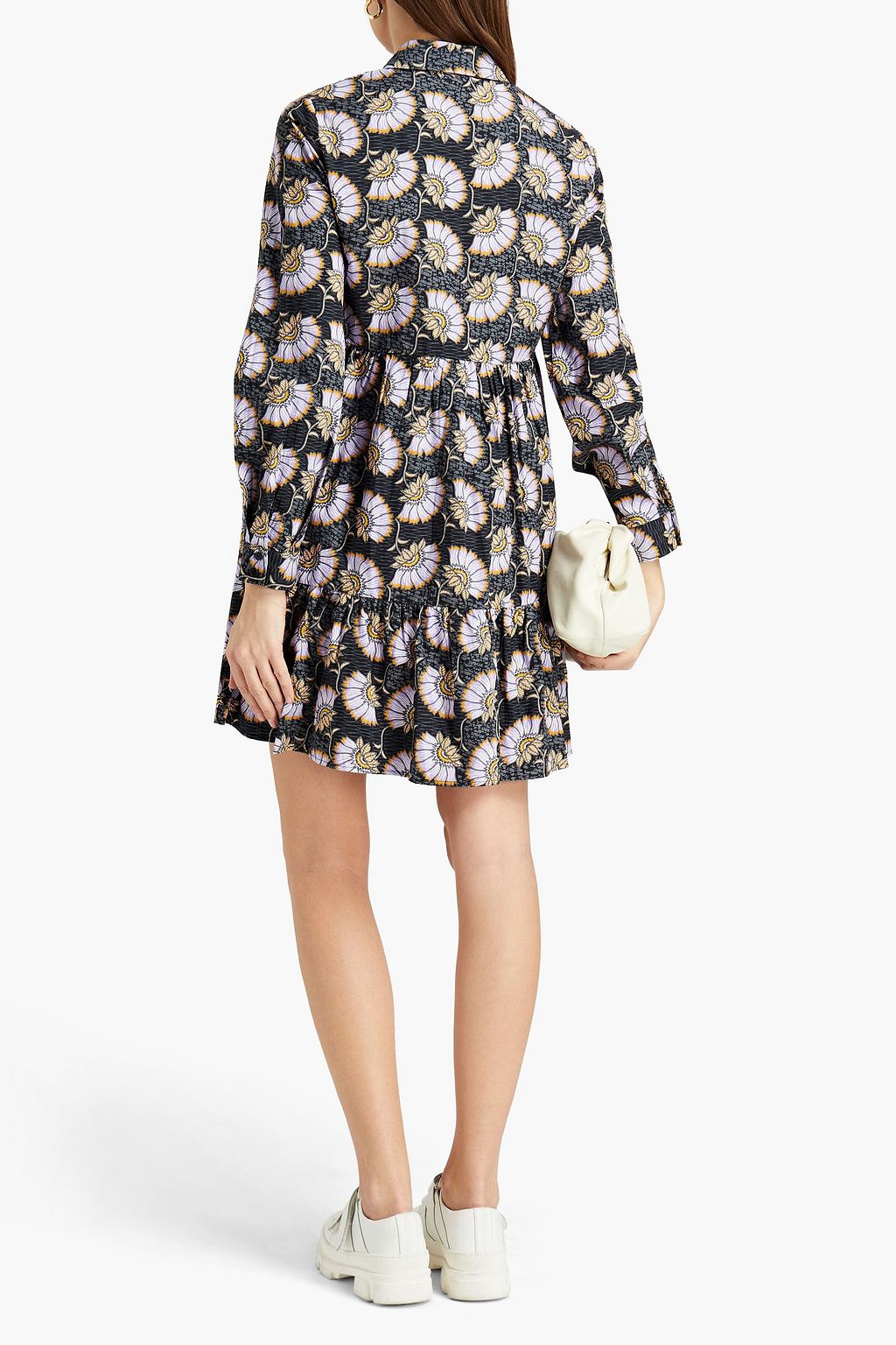 CLAUDIE PIERLOT Floral-print cotton mini dress