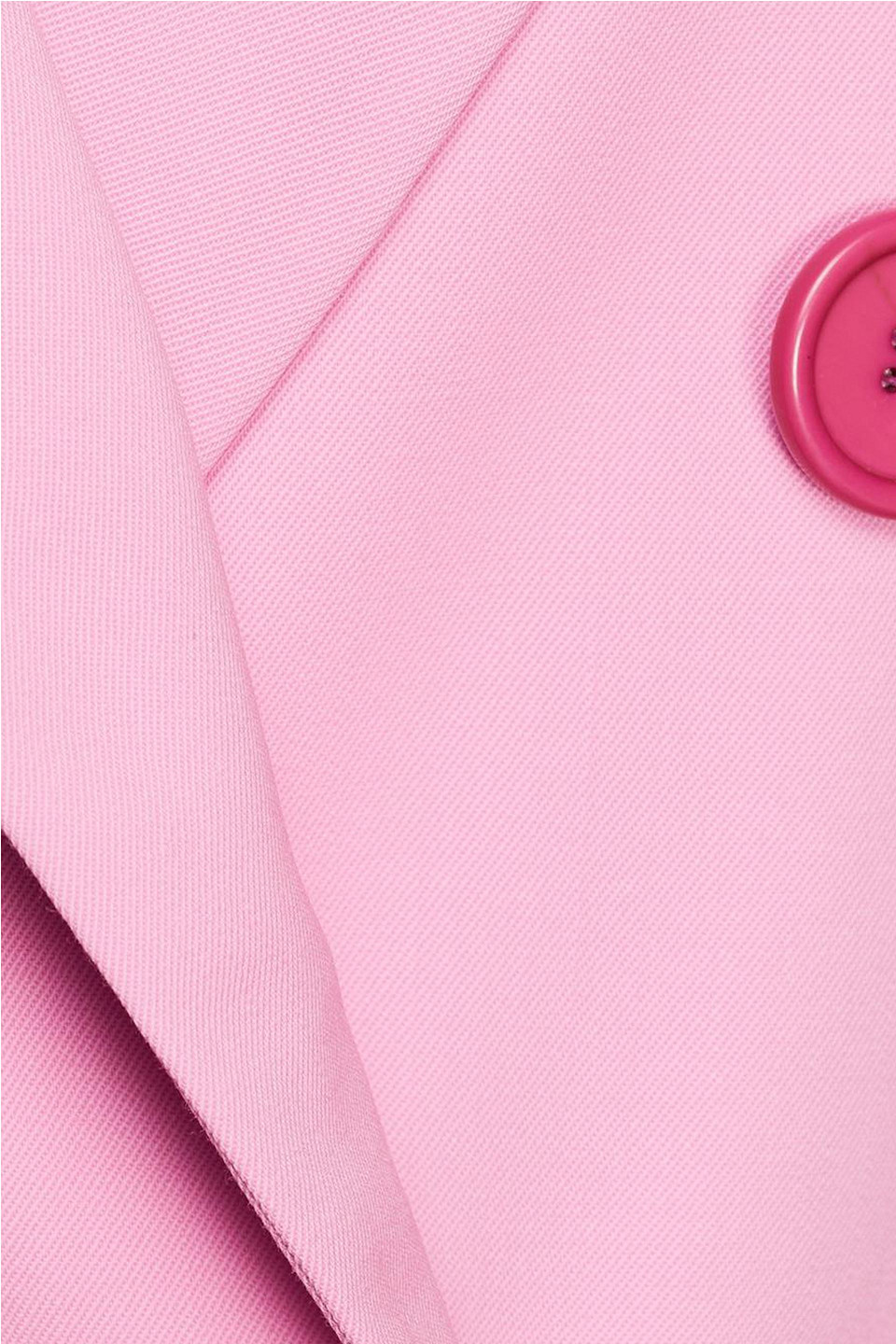 Oscar De La Renta Double-breasted Wool-twill Blazer In Bubblegum