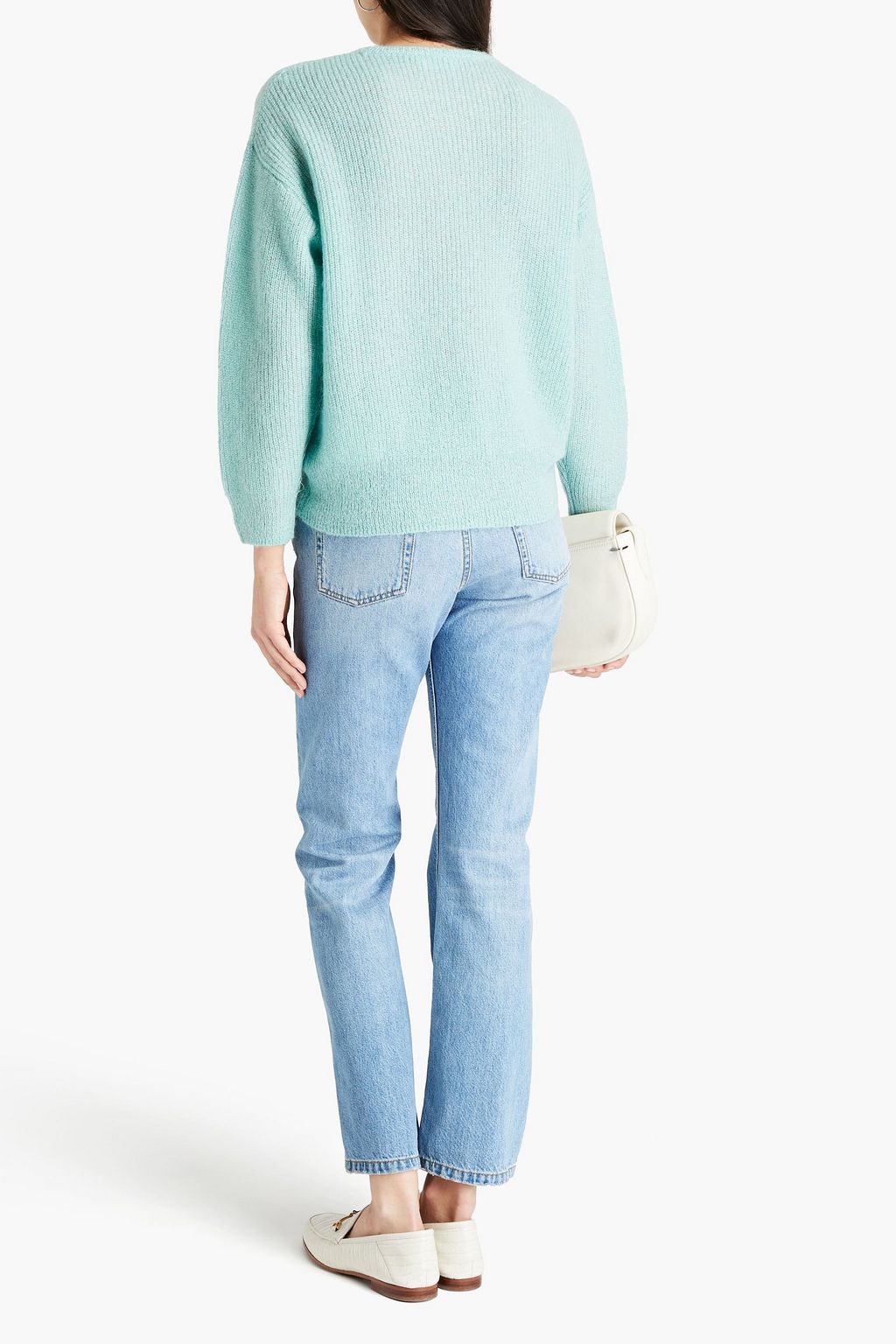CLAUDIE PIERLOT Metallic ribbed-knit sweater