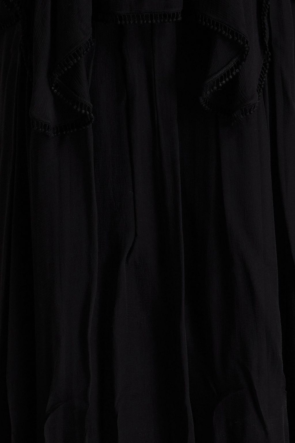 CHLOÉ Gathered silk-crepon maxi dress
