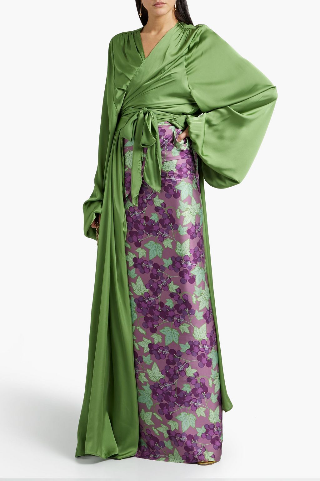 ANDREA IYAMAH Nali satin robe