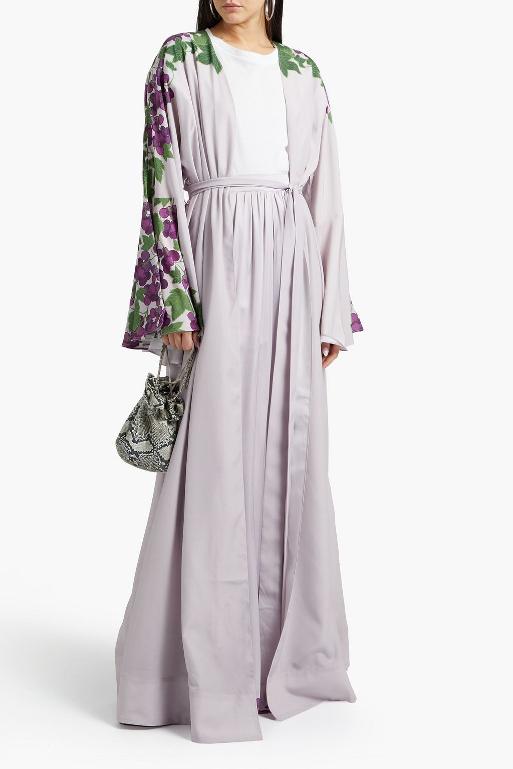 ANDREA IYAMAH Zadie printed crepe de chine robe