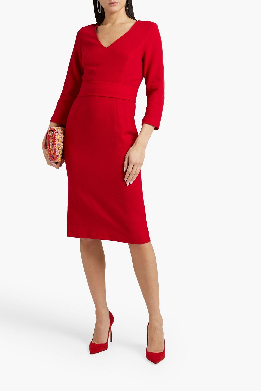 JANE ATELIER Fox wool-felt dress