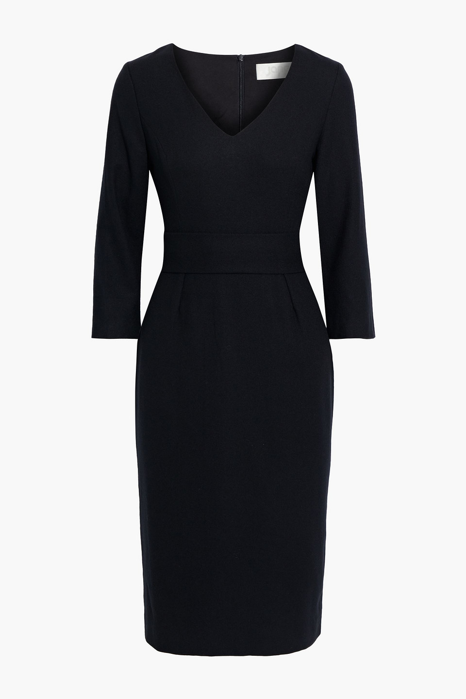 jane atelier - fox wool-felt dress - black - uk 14