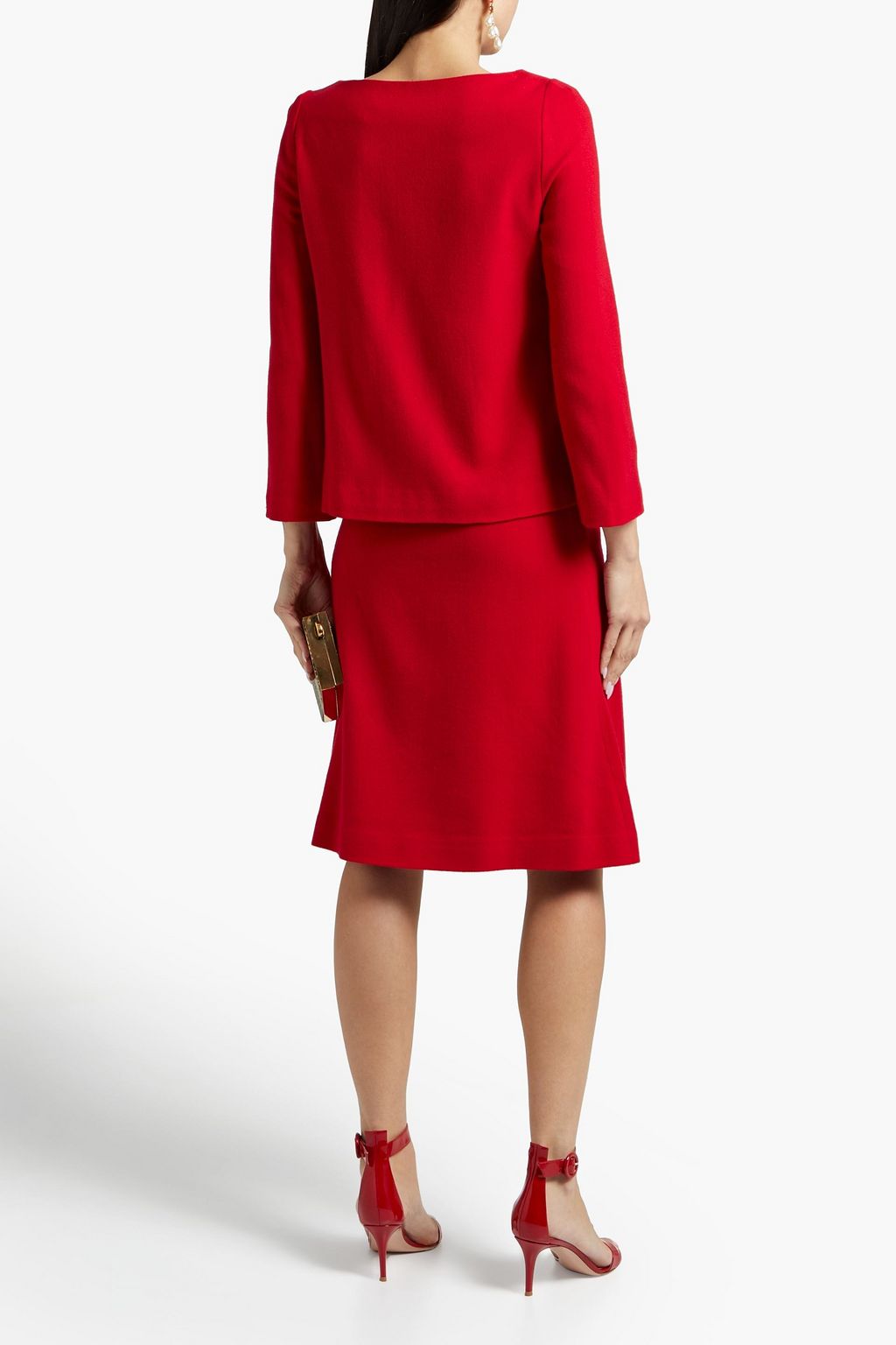 JANE ATELIER Larson wool-crepe top