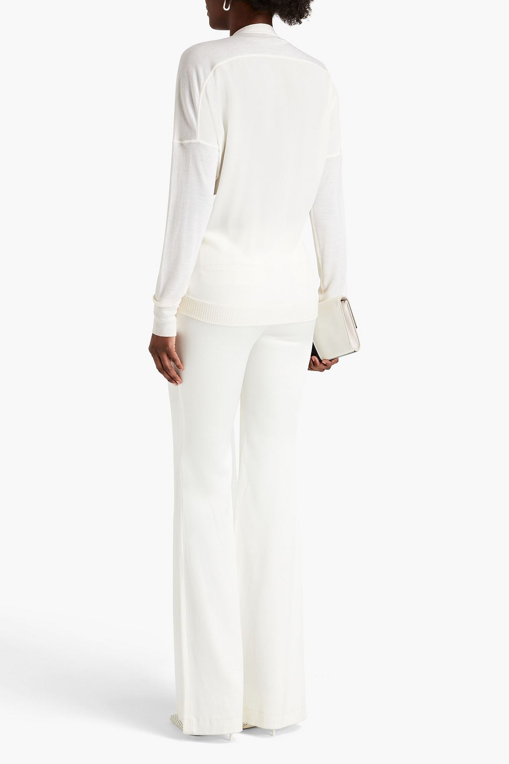 TOM FORD Silk-paneled cashmere cardigan