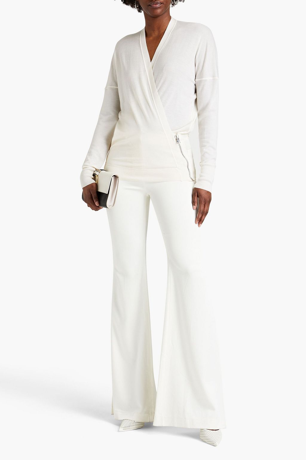 TOM FORD Silk-paneled cashmere cardigan