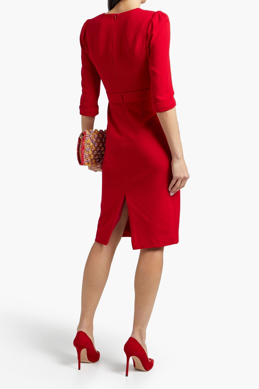 JANE ATELIER Layla wool-crepe dress