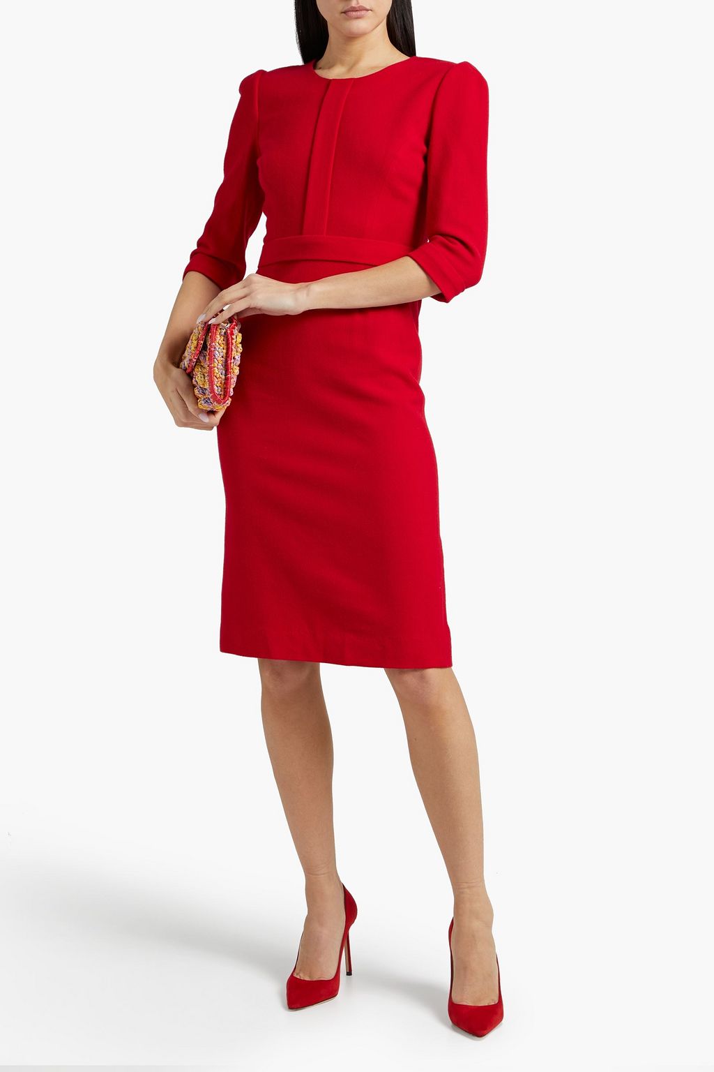 JANE ATELIER Layla wool-crepe dress