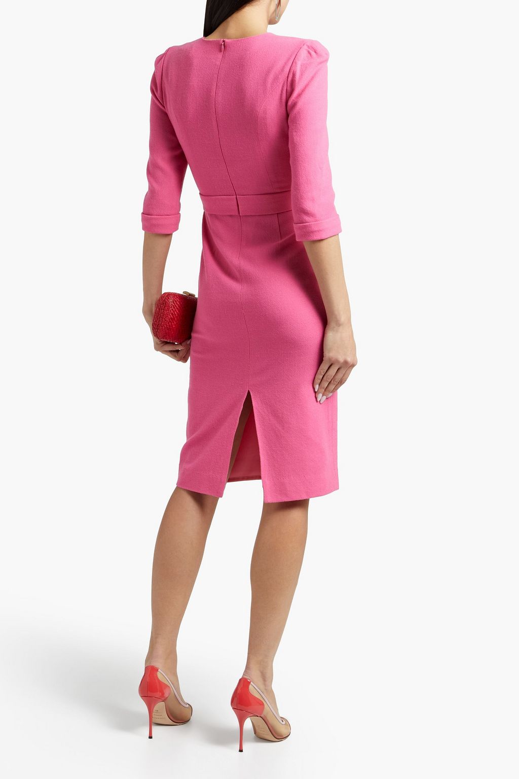 JANE ATELIER Layla wool-crepe dress