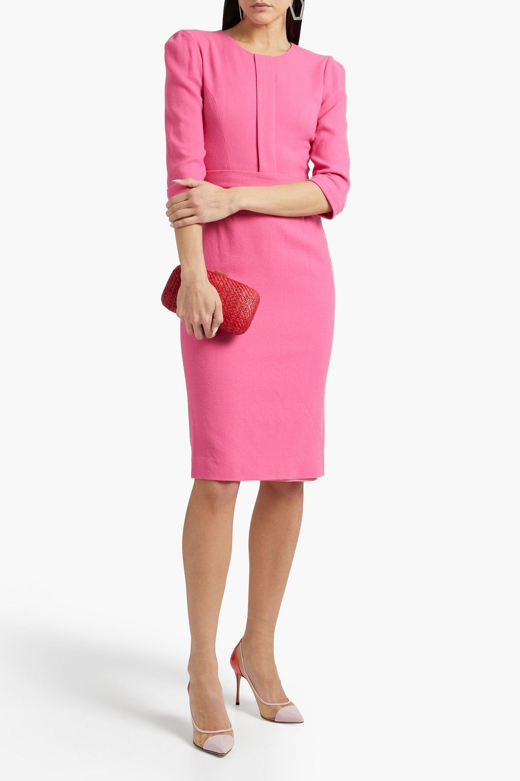 JANE ATELIER Layla wool-crepe dress