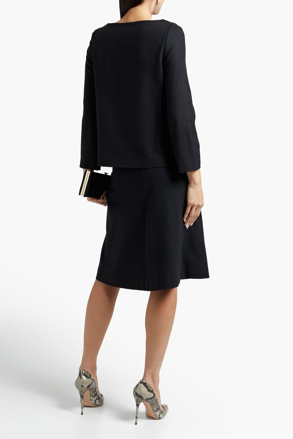 JANE ATELIER Larson wool-crepe top