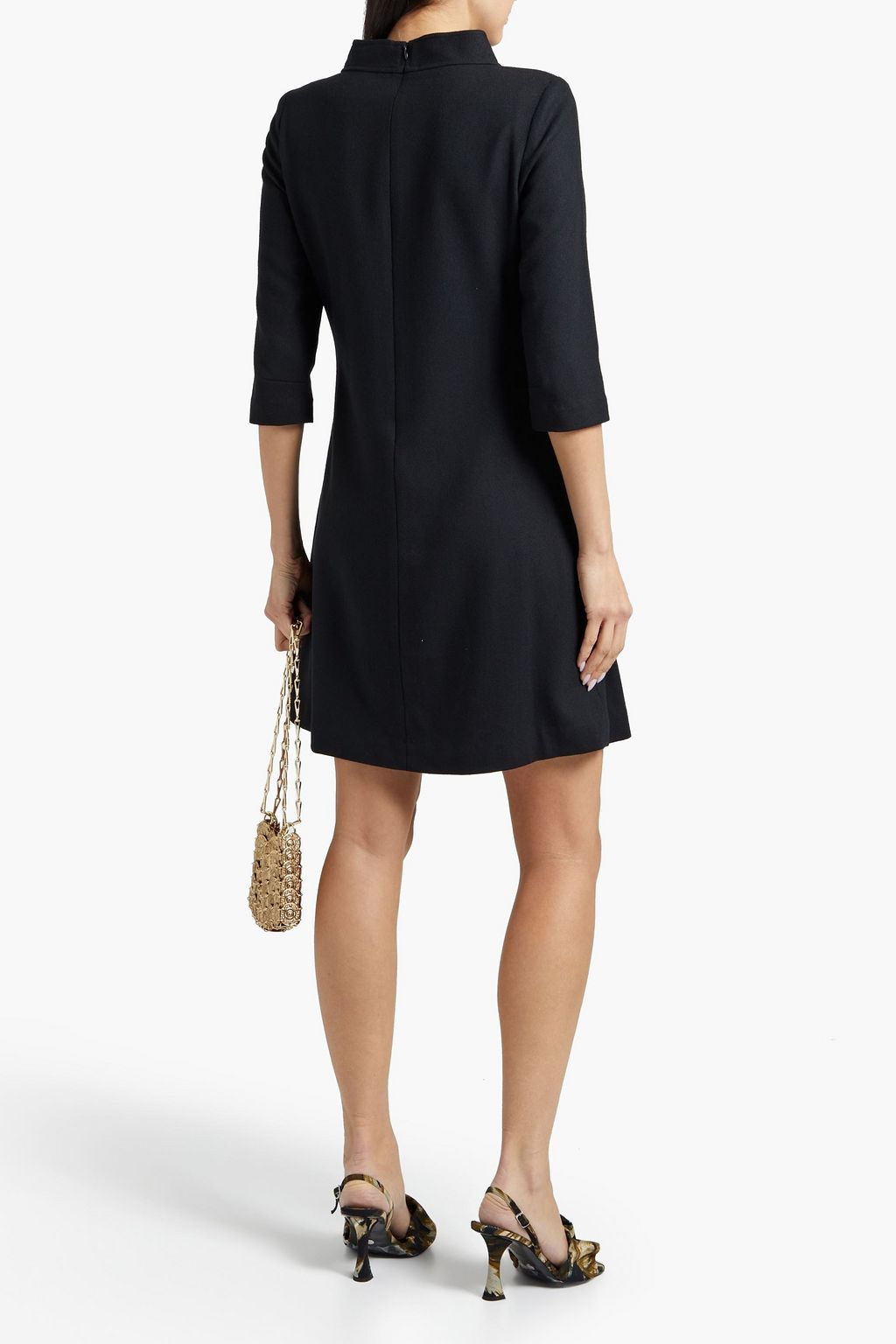 JANE ATELIER Luna wool-felt mini dress