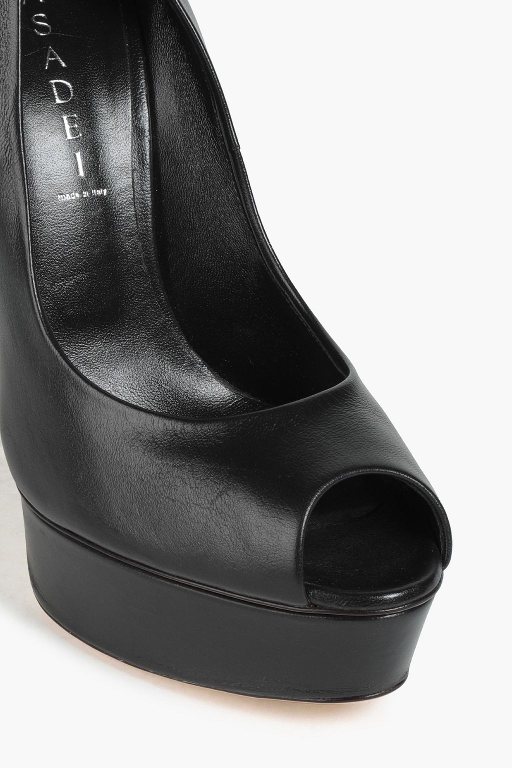 CASADEI Leather platform pumps