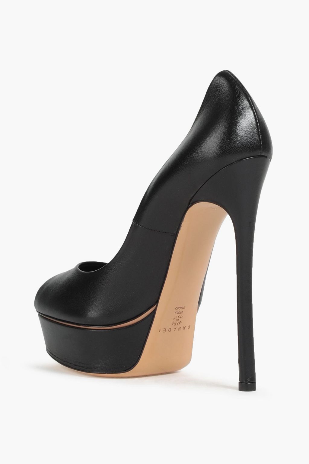 CASADEI Leather platform pumps