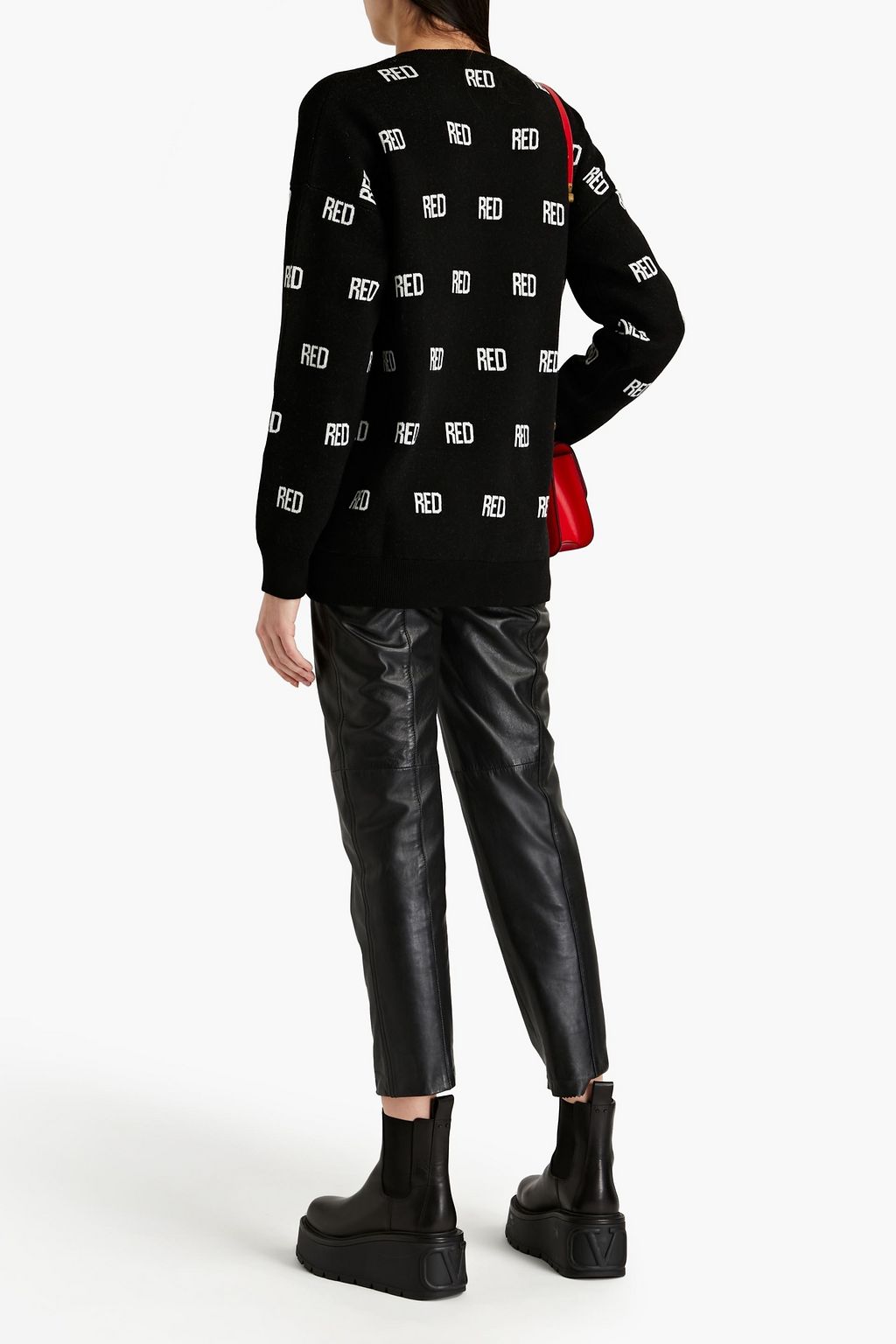 REDVALENTINO Jacquard-knit sweater