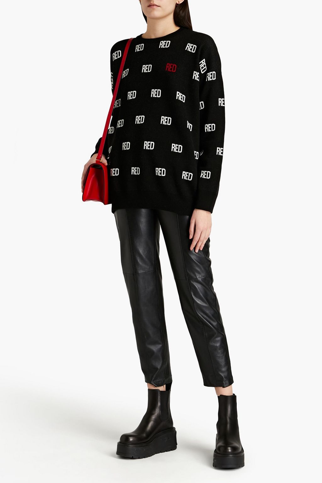 REDVALENTINO Jacquard-knit sweater