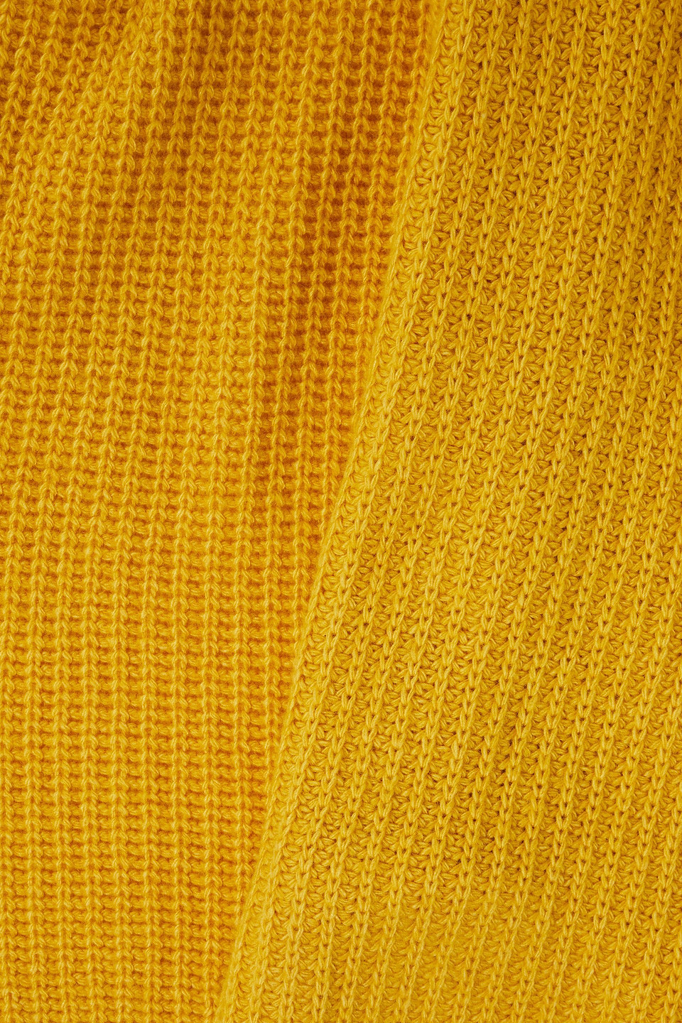 Shop Redv Bow-detailed Knitted Scarf In Yellow