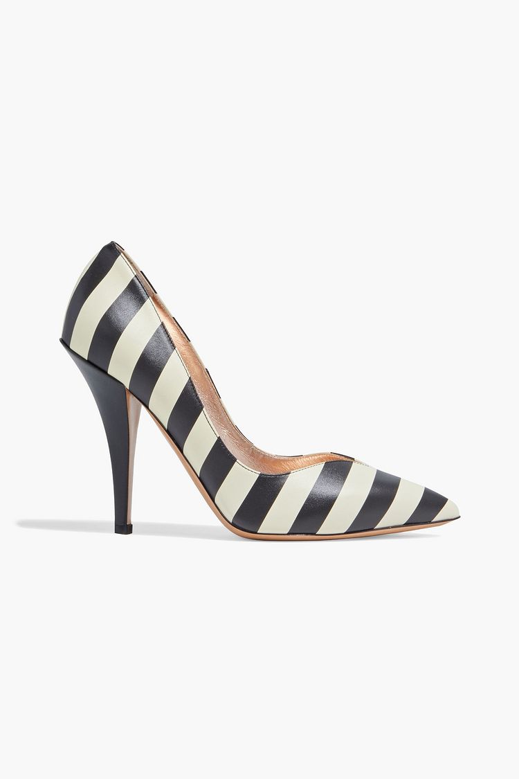 theoutnet.com | Striped leather pumps