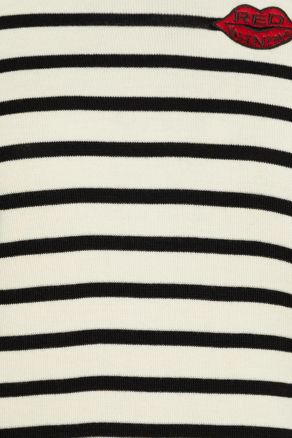 REDVALENTINO Striped wool turtleneck sweater