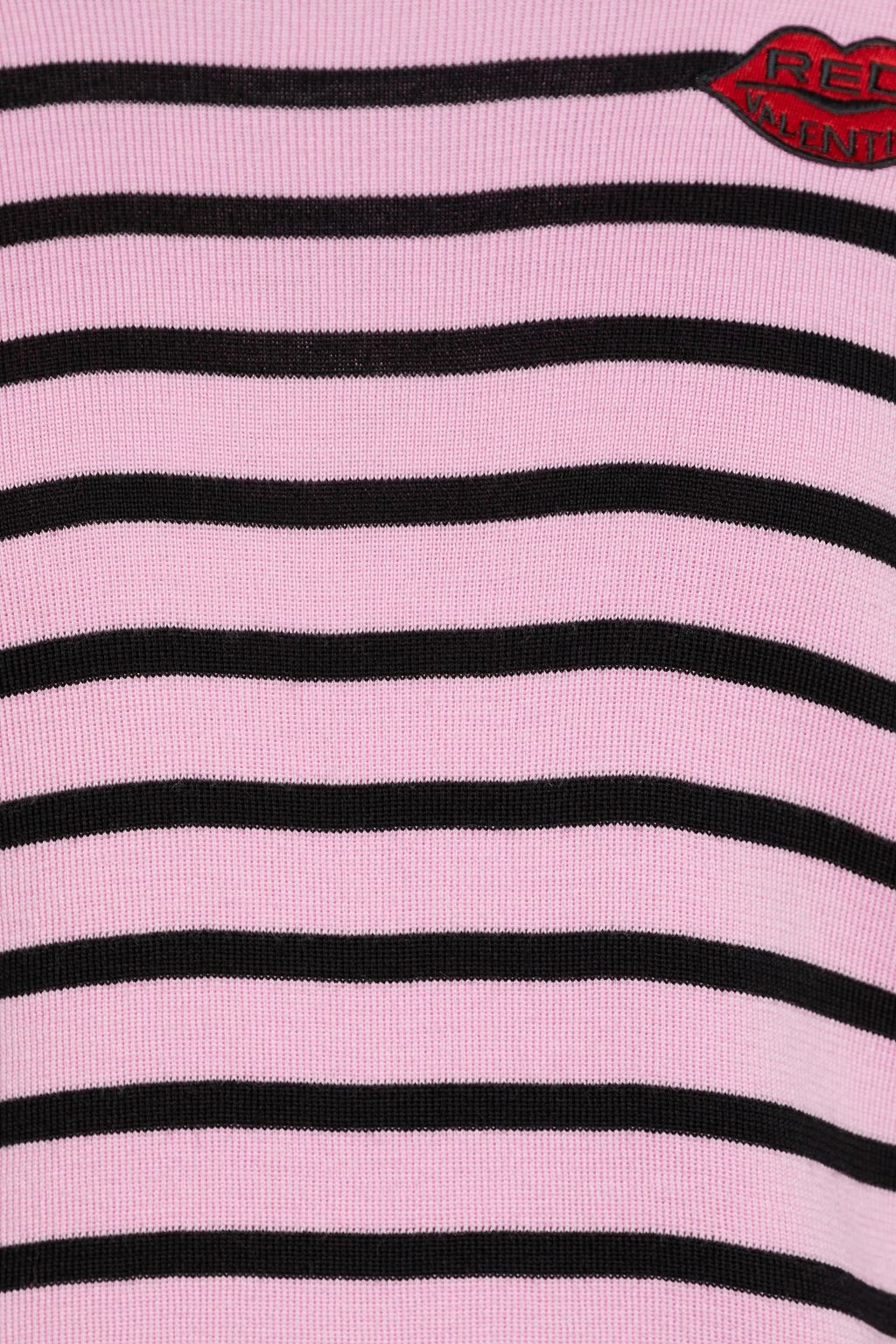 REDVALENTINO Striped wool turtleneck sweater