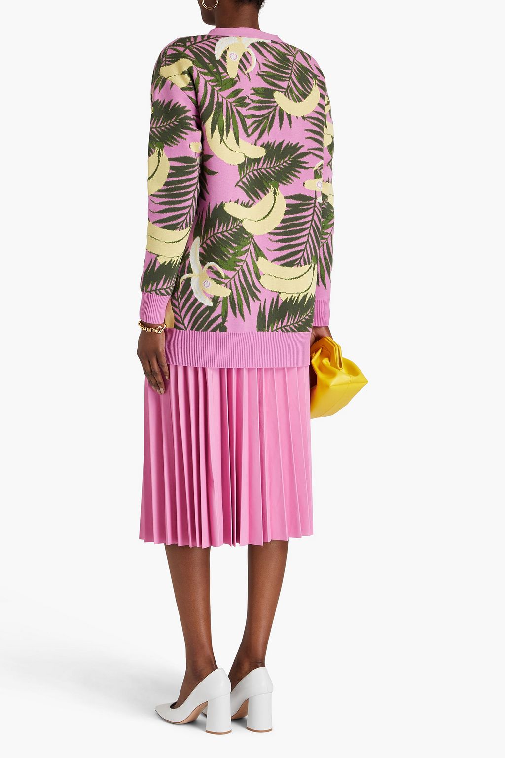 OSCAR DE LA RENTA Jacquard-knit cardigan