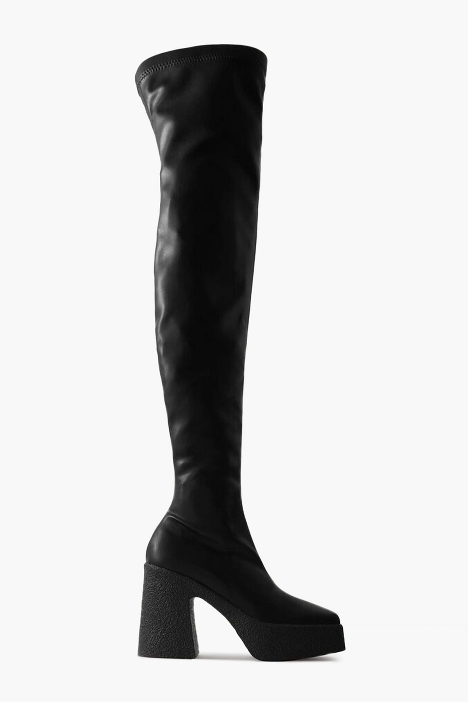 stella mccartney - skyla platform over-the-knee boots - black - eu 35