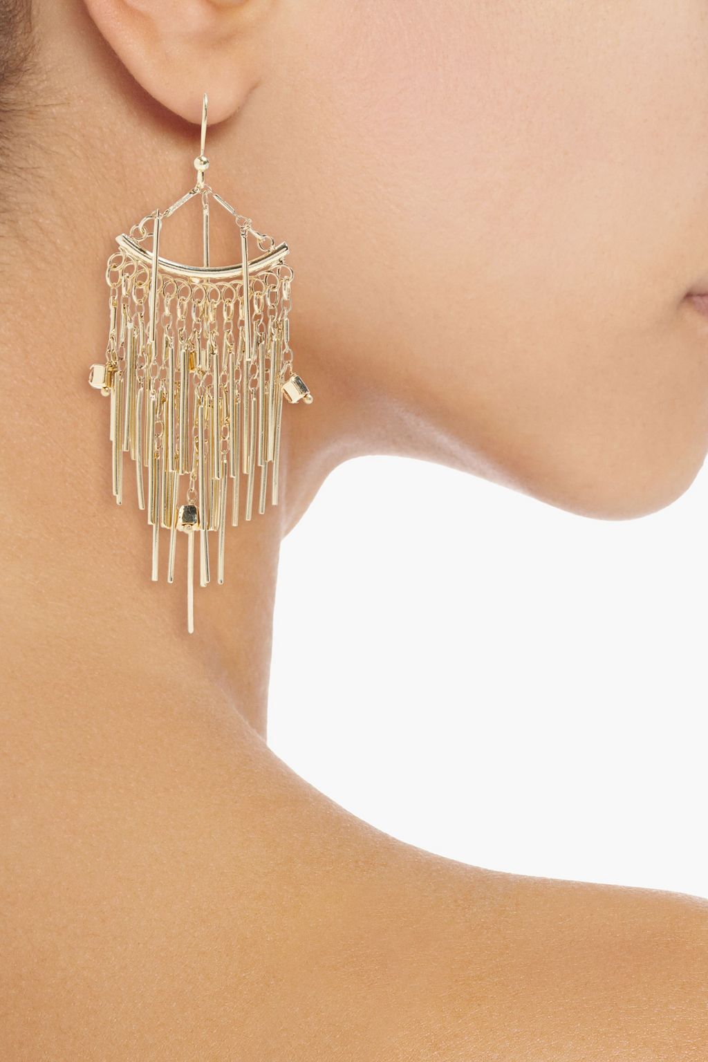 ROSANTICA Nespola gold-tone crystal earrings