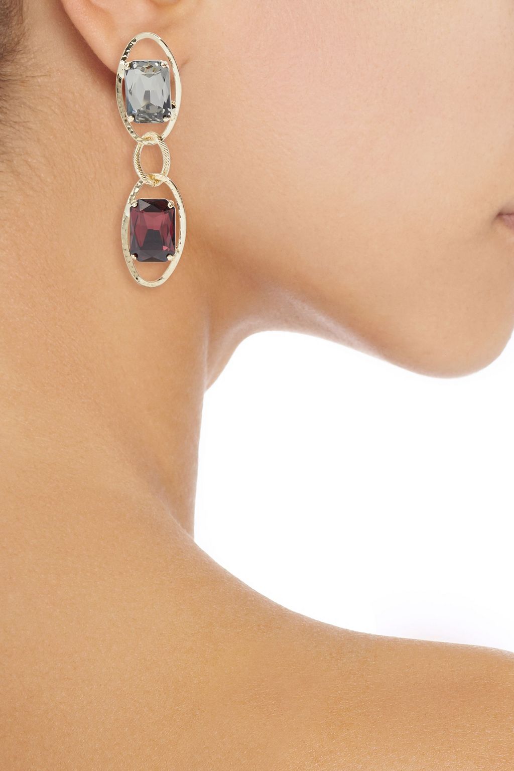 ROSANTICA Mirtillo gold-tone crystal earrings