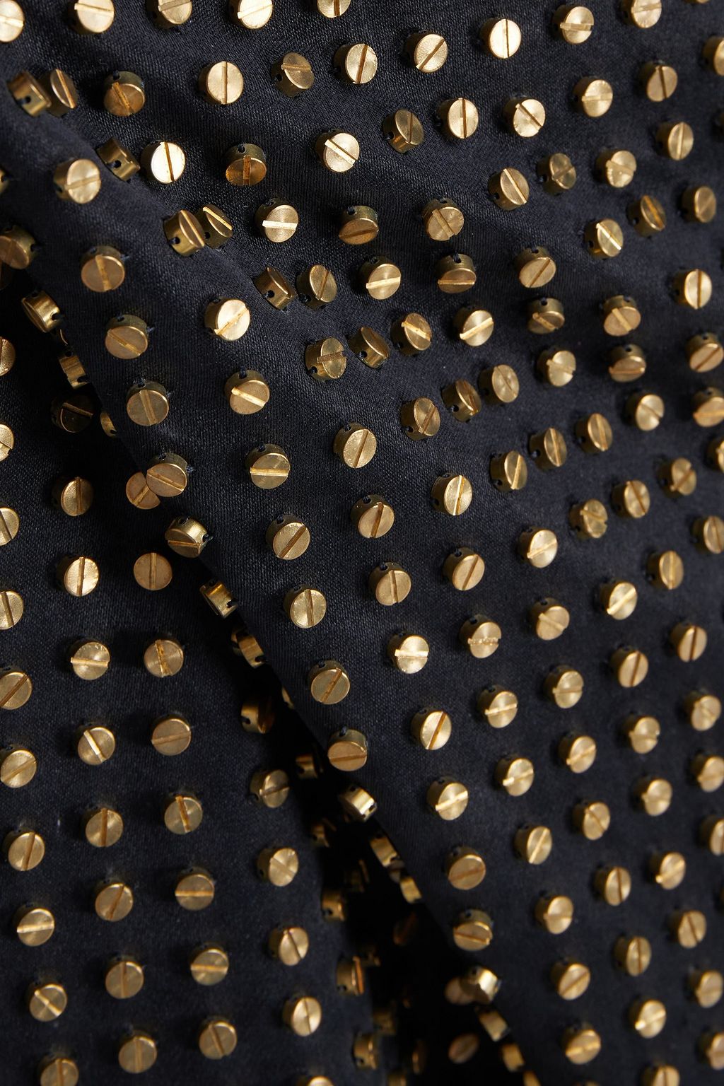 TOM FORD Studded silk-satin pencil skirt