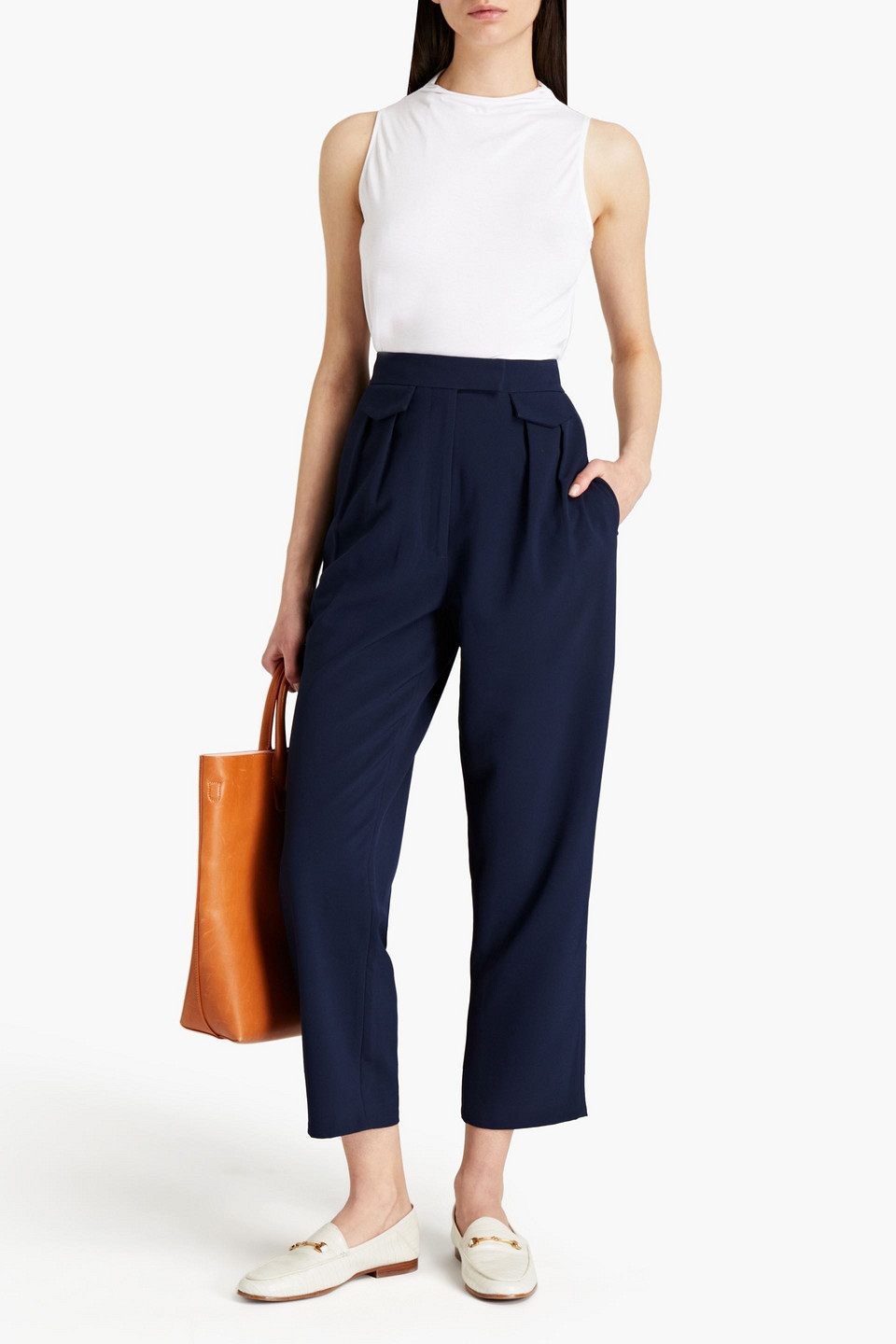 Enza Costa Jersey Top In White