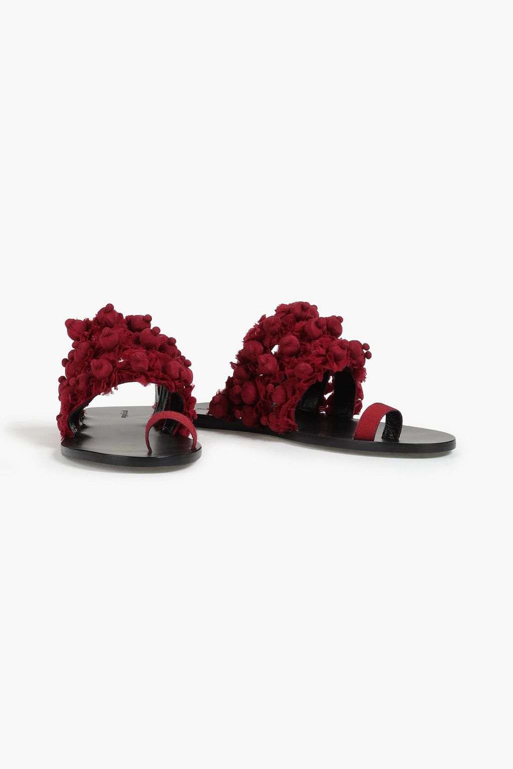 GENTRYPORTOFINO Embellished suede sandals