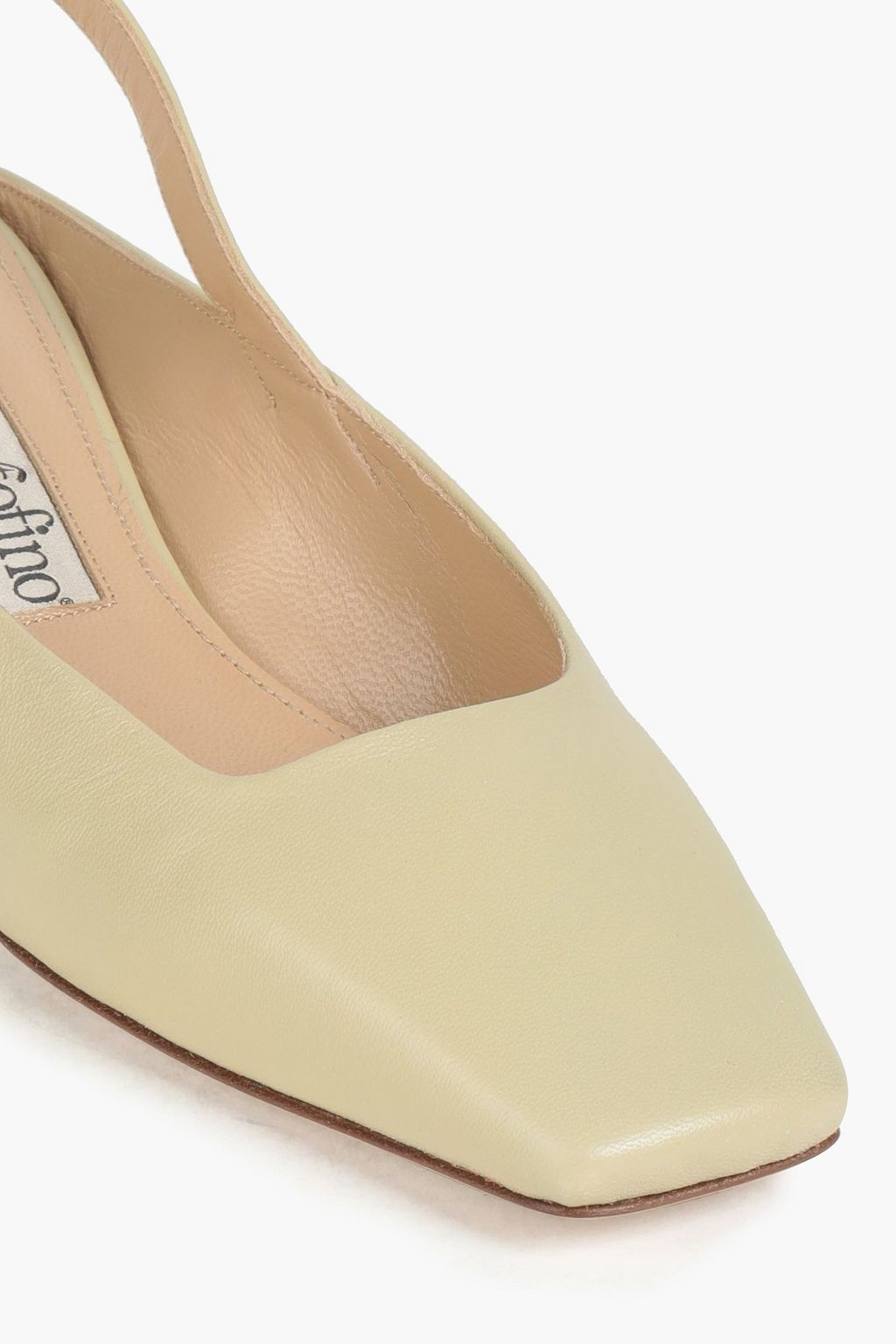 GENTRYPORTOFINO Leather slingback pumps