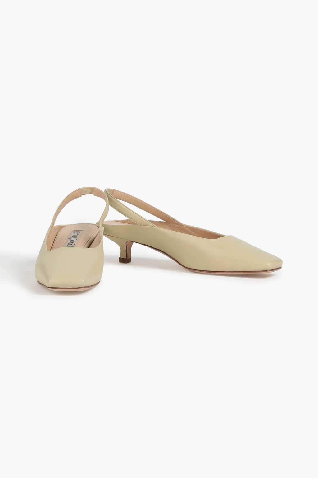 GENTRYPORTOFINO Leather slingback pumps