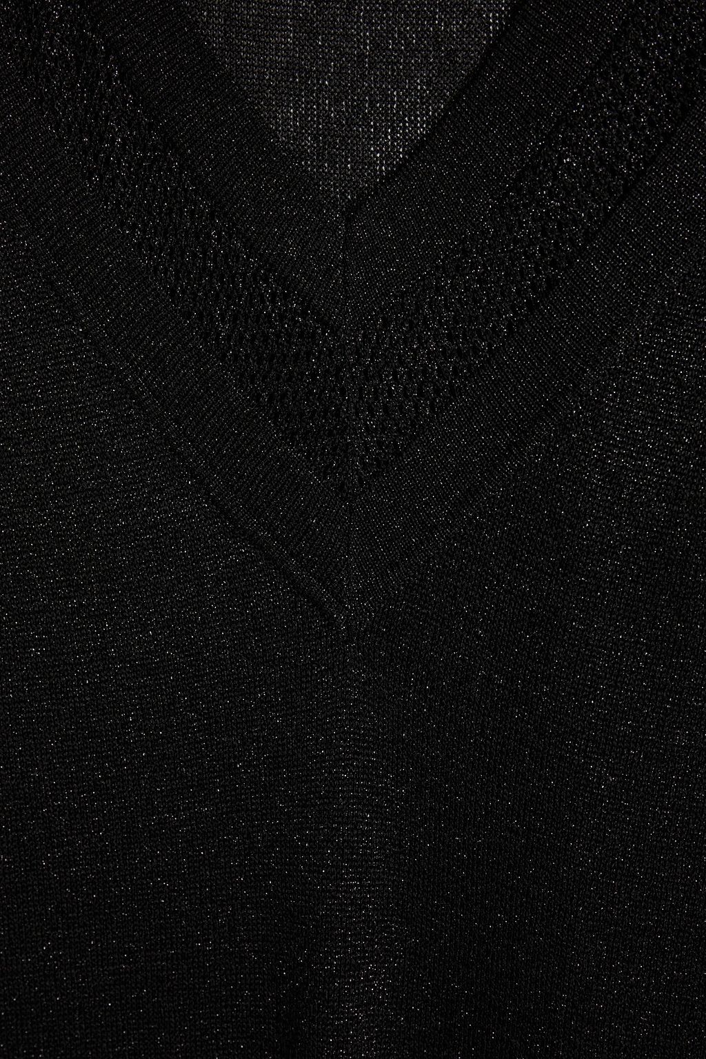 MISSONI Metallic crochet-knit sweater