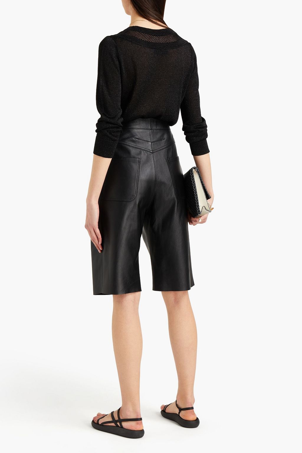 MISSONI Metallic crochet-knit sweater