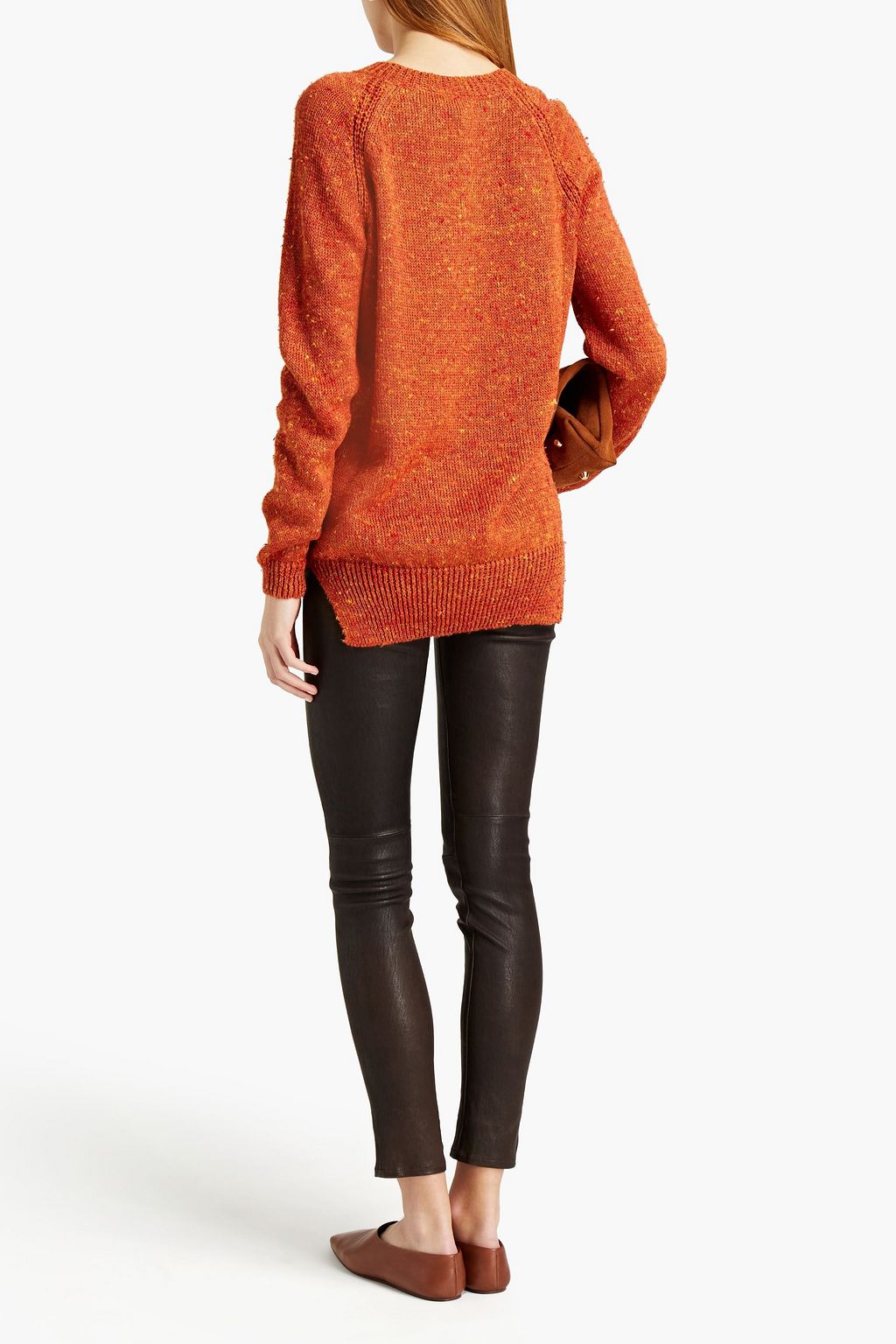 GENTRYPORTOFINO Linen and silk-blend sweater