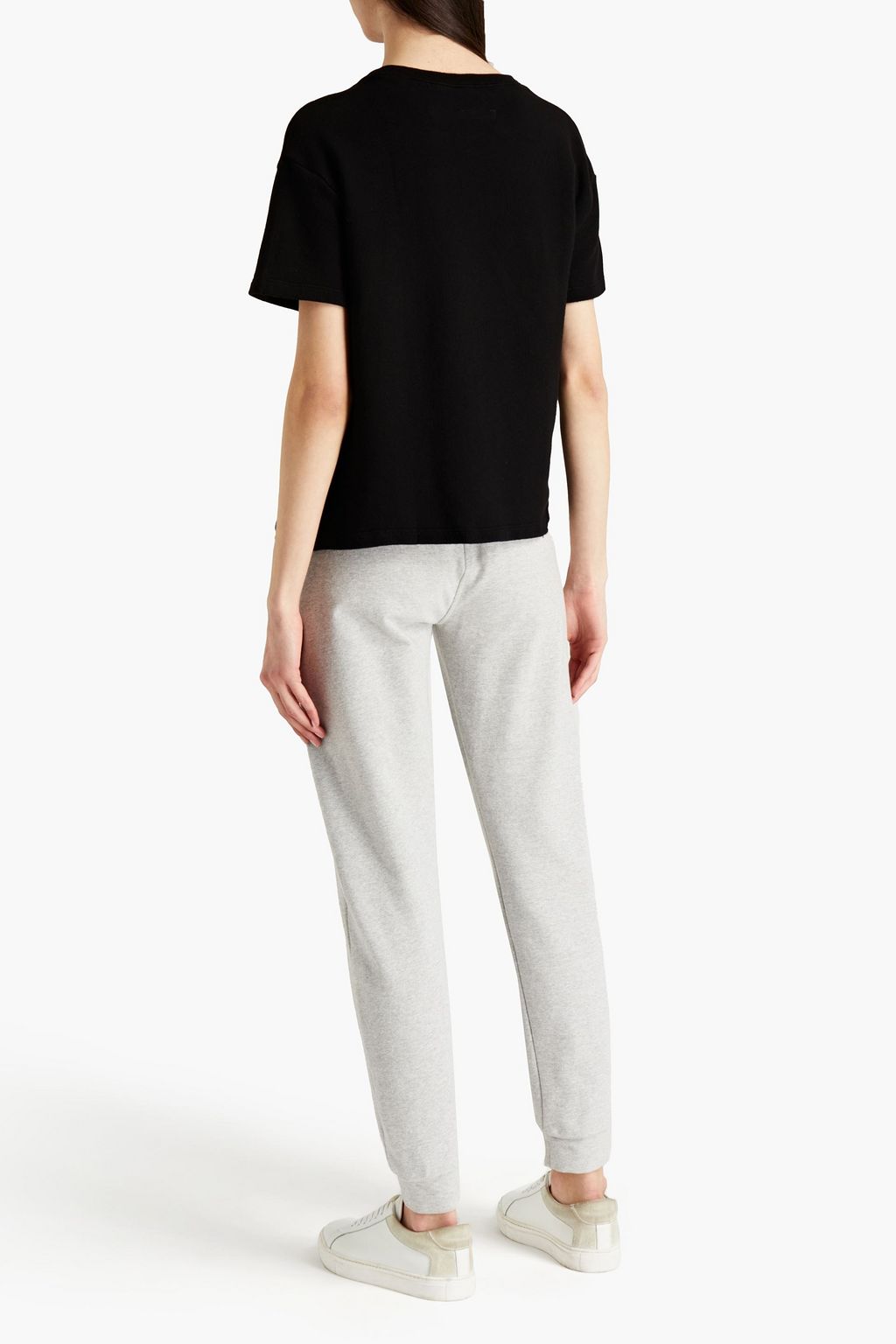ENZA COSTA French cotton-blend terry T-shirt