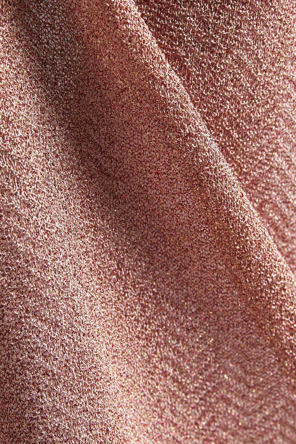 MISSONI Metallic dégradé crochet-knit cupro-blend top