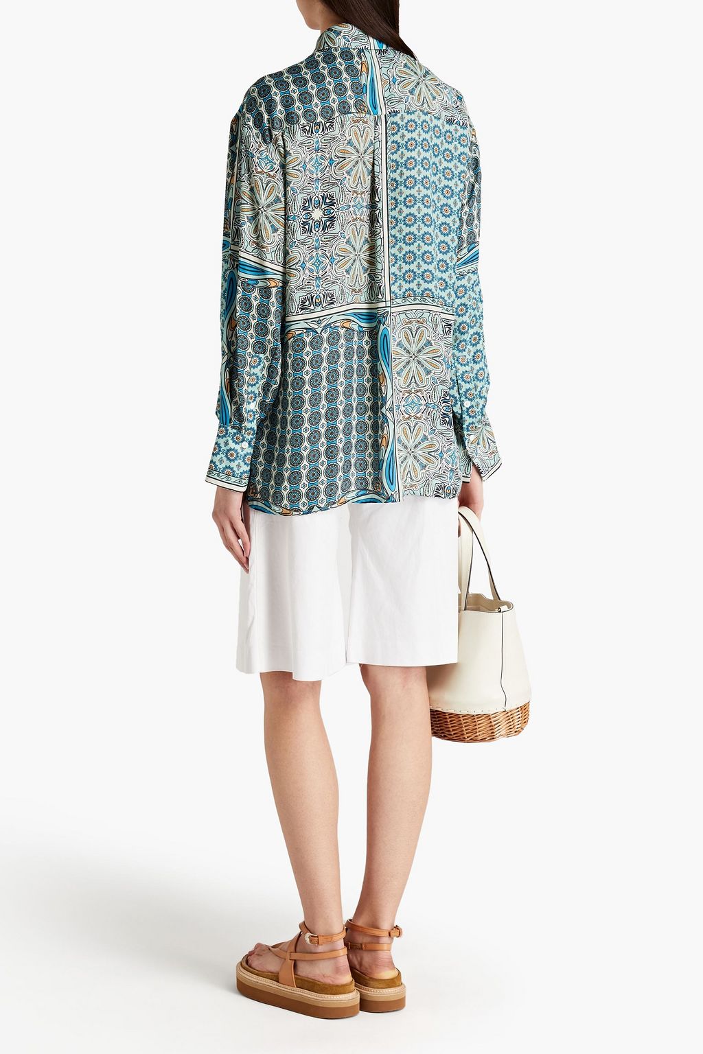 CLAUDIE PIERLOT Cardinal printed satin shirt
