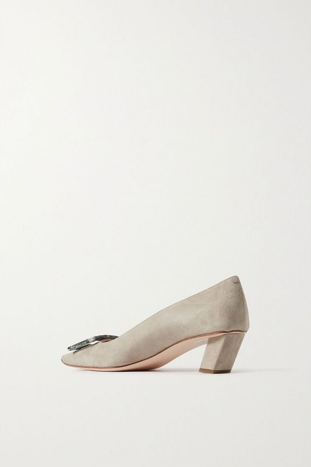 ROGER VIVIER حذاء بامب Belle Vivier من جلد السويد