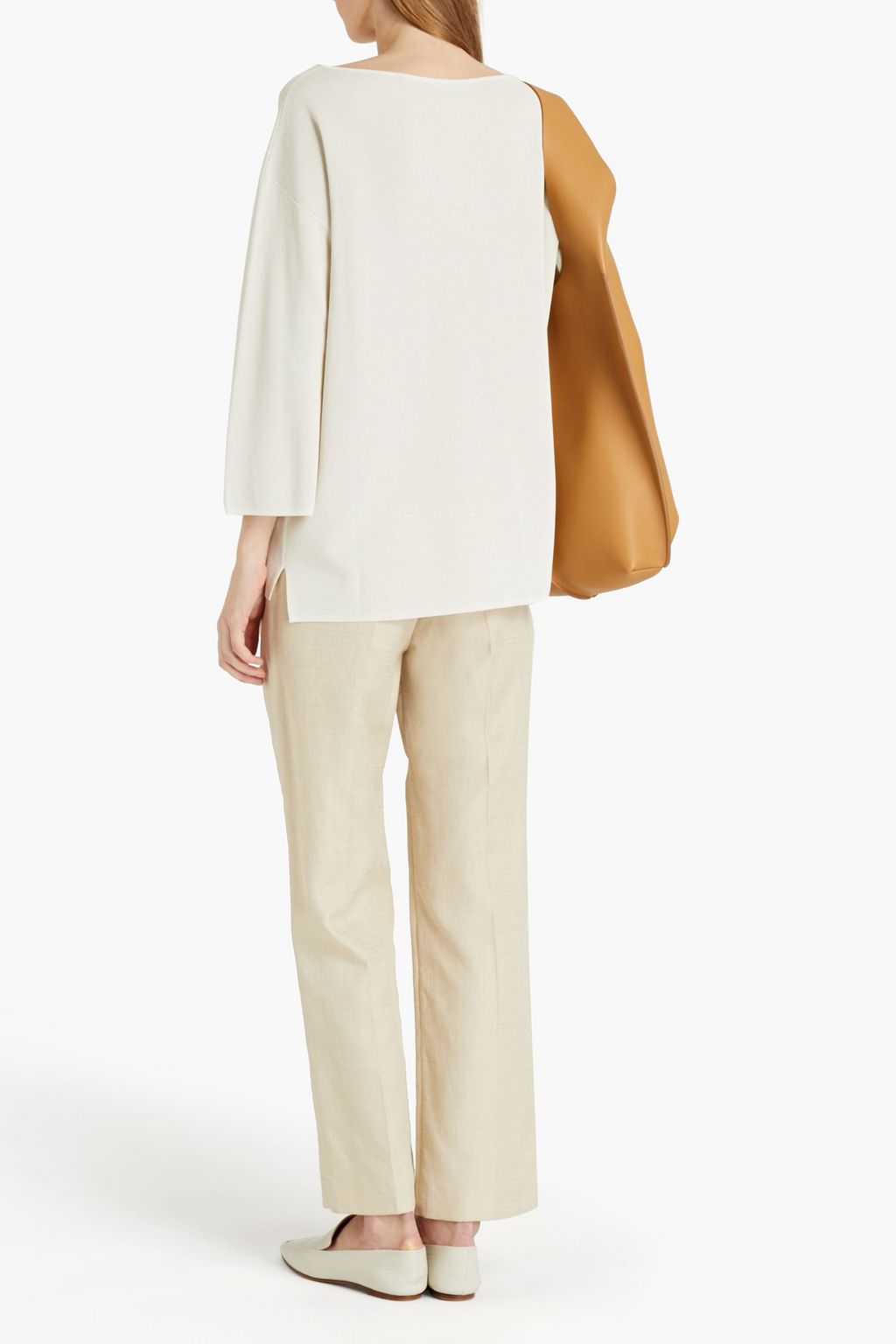 GENTRYPORTOFINO Metallic knitted sweater