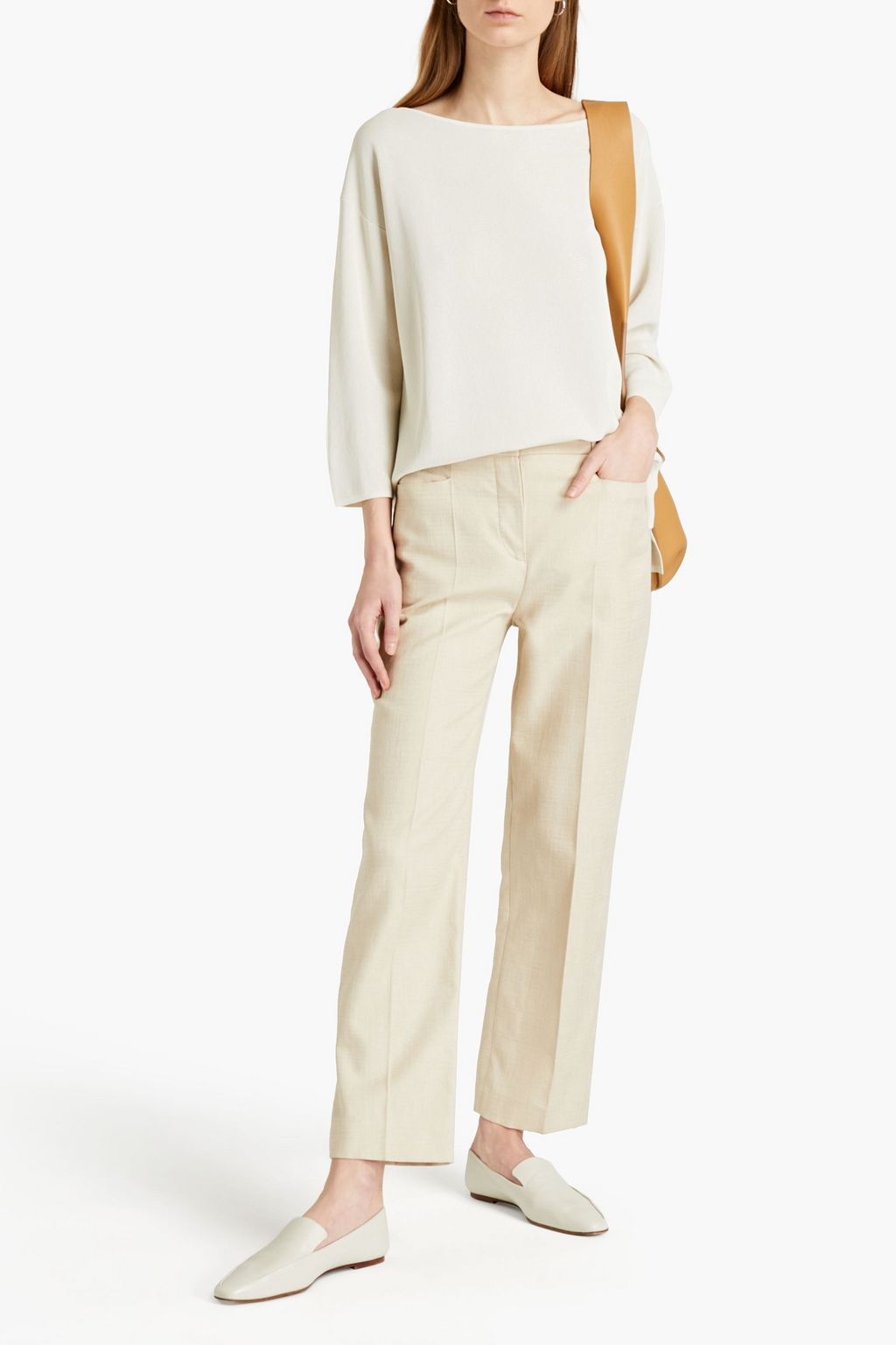 GENTRYPORTOFINO Metallic knitted sweater